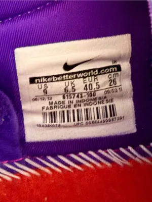 Nike Lunar Element Sneakers White Purple Neon Yellow Women’s 9 thumbnail 9