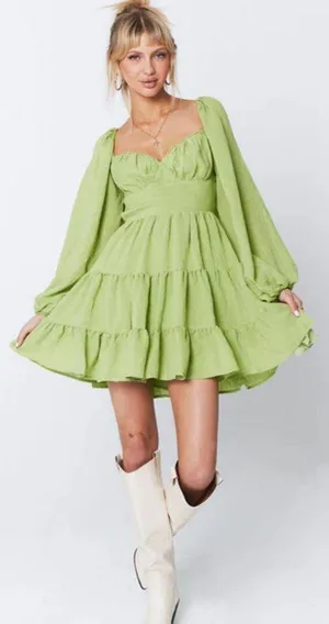 Green Princess Polly Mini Dress thumbnail 1