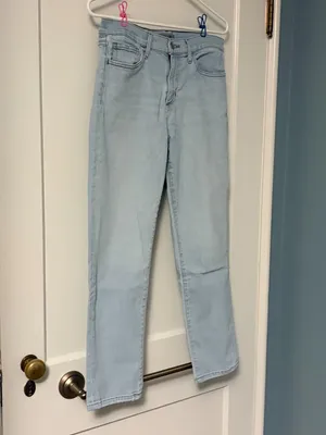 Joe's mid rise Mary Kate jeans cigarette tapered leg light wash size 28 cropped thumbnail 2