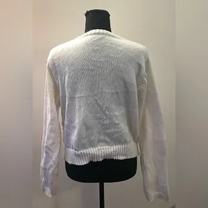 SHEIN- Cream Button-Up Cardigan Size XL thumbnail 4