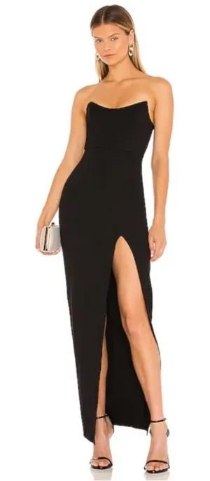 Superdown Ryleigh Strapless Maxi Dress Black Elegant Strapless Evening REVOLVE‎ thumbnail 1
