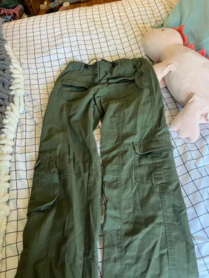Brandy Melville Cargo Kim Pants Green thumbnail 3