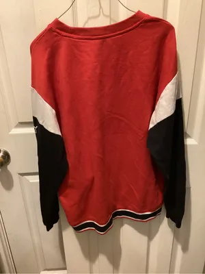 PINK Victoria's Secret Red and Black Logo Sweatshirt thumbnail 4