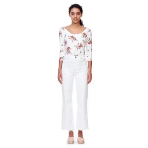 Rebecca Taylor Marguerite Floral Jersey Tee‎ thumbnail 4