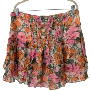 NWT Cecilia Pettersson for Anthropologie Floral Mini Skirt Size Large thumbnail 5
