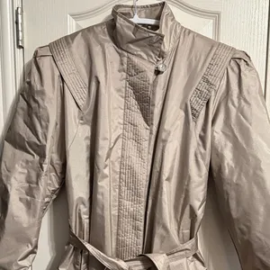 Vintage The Legend Tan Belted Trench Coat Jacket‎ Removable Liner Utility Spy thumbnail 3
