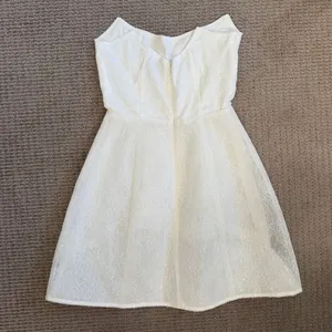 Heiress Strapless Lace Corset Mini Dress XXS - White thumbnail 4