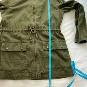 Old Navy 100% Cotton Olive Safari Utility‎ Jacket thumbnail 12