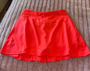 Women's Active Skort in Bright Coral Red Size L thumbnail 1