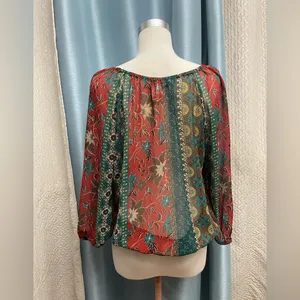 American Rag Multicolor Boho Blouse thumbnail 3