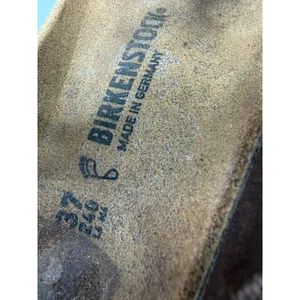 Birkenstock Gizeh Metallic Gold Splatter Leather Thong Sandals Brown EU 37 US 6 thumbnail 10