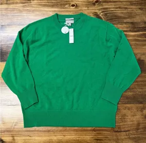 J. Crew Cashmere relaxed crewneck sweater in Brooke Green Size XS NWT ***FLAWED* thumbnail 1