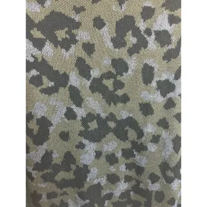 by Anthropologie Ethan Crew Neck Leopard Print Knit Sweater Green Gray Brown M thumbnail 4