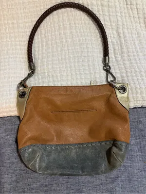 The Sak Brown & Gray Two-Tone Leather Shoulder Bag thumbnail 1
