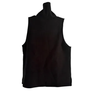 NWT OGL Turtleneck Split Hem Top Black FuzzLuxe Scuba Fabric Size Medium thumbnail 3