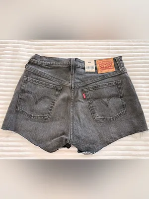 NWT Levi's 501 Women's Charcoal Gray Cutoff Denim Shorts Size 29 thumbnail 5
