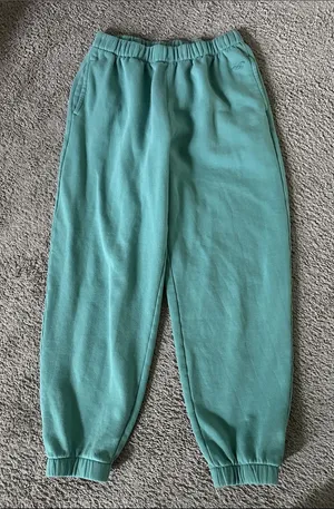 Hollister Teal Adjustable Rise Sweat Joggers thumbnail 1