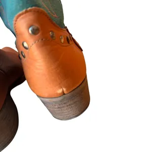 Matisse Tumbleweed Western Cowgirl Boots Cognac Turquoise Leather 9.5EE NWOT thumbnail 7