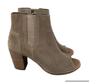 Toms Womens‎ Majorca Peep Toe Ankle Booties Size 7 thumbnail 1