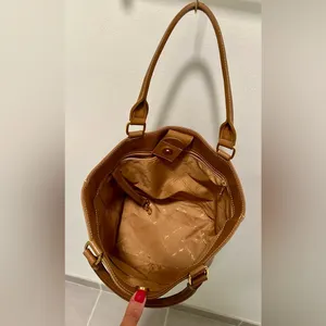 Longchamp Small Leather Tote | Brown thumbnail 4