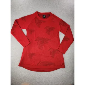 Womens Red‎ Atlanta Falcons Football Tunic Raglan Pullover Sweater Size MEDIUM thumbnail 11