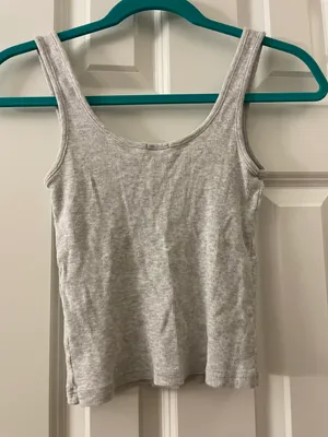 Brandy Melville Grey Top thumbnail 3