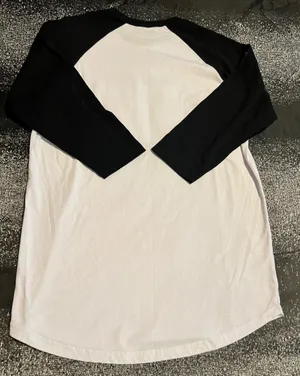 Womens lg Texas Southern University TSU Raglan Baseball Tee Shirt- White & Black thumbnail 2