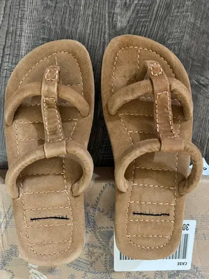Free People Hadden Cinnamon Clay Suede Toe-Post Sandals thumbnail 3