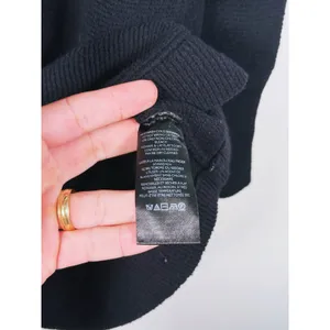 Free People Ottoman Slouchy Sweater Pullover Size M Black Oversized Lagen Fall thumbnail 10