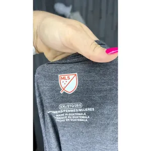 NWT Women's D.C. United V-Neck‎ T-Shirt Gray 2XL Short Sleeve Casual MLS thumbnail 5