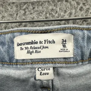 Abercrombie & Fitch The 90s Relaxed Jean High Rise Curve Love Women's 18/34 x 33 thumbnail 3