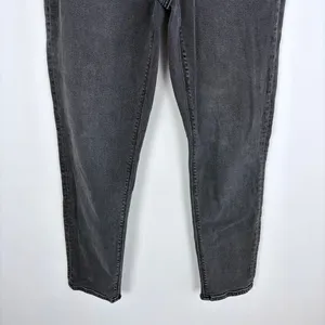 American Eagle‎ Stretch Mom Jeans Black Grunge Casual Classic Denim Size 4 thumbnail 4