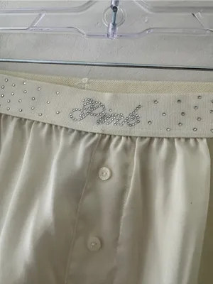 Victoria's Secret PINK Silky Sleep‎ Shine Boxy Pajama Shorts Rhinestone thumbnail 5