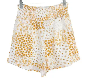 American Eagle NWT Super High Rise Paisley Patchwork Shortie Sweatshorts Medium thumbnail 1