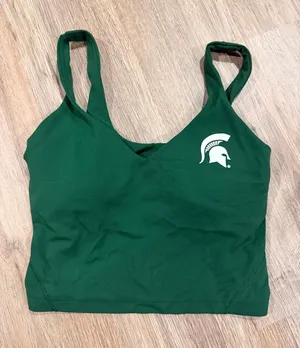 Lululemon Green Tank michigan state  thumbnail 1