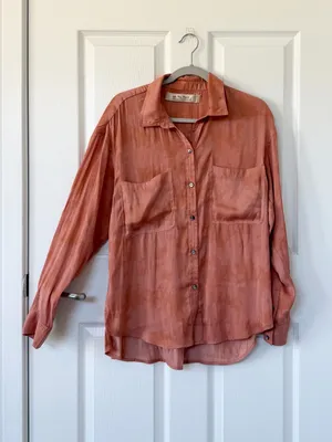 Free People We The Free Color of the Valley Button Down Shirt thumbnail 2