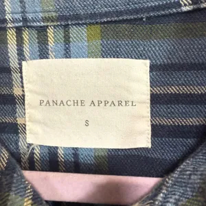 Panache Apparel S Flannel Shirt Rock‎ & Roll Graphic Guitar Patch Plaid Western thumbnail 8