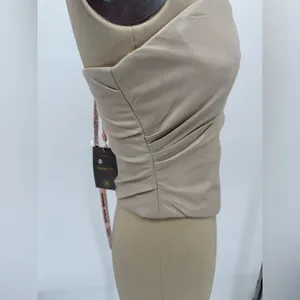 NWT House of CB 'Saffira' Fog Plunge Vegan Leather Corset Sz Small SOLD OUT $135 thumbnail 8