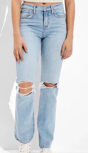 AMERICAN EAGLE WOMENS ‘90S BOOTCUT FLARE JEAN 8 REGULAR thumbnail 1