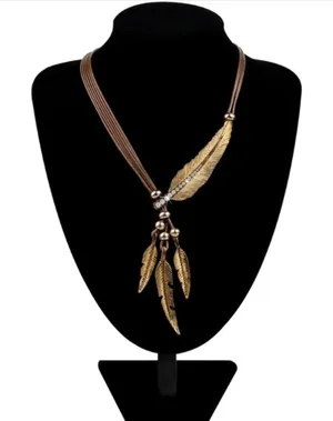 Boho Feather Decor Choker Necklace Vintage Style Rope Chain Ethnic‎ Style thumbnail 1
