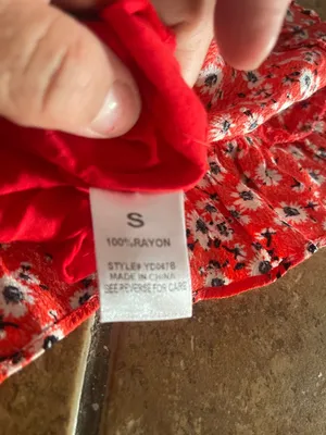 Audrey 3+1 Red Floral Tie-Shoulder Mini Dress thumbnail 6