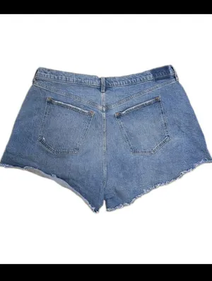Abercrombie & Fitch Womens 90s Relaxed Cutoff Shorts High Rise Size 35 / 20 Fray thumbnail 3