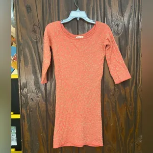 Arden B Metallic Knit Cutout Back Bodycon Mini Dress Size L thumbnail 8