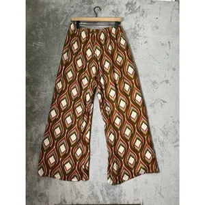 Bryn Walker Geometric Print Wide Leg Pull On Pants Artsy Boho Large Lagenlook thumbnail 3