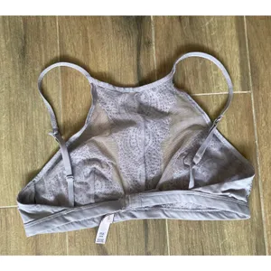 Victoria's Secret Bralette NWOT Medium Gray Lace Sexy thumbnail 4