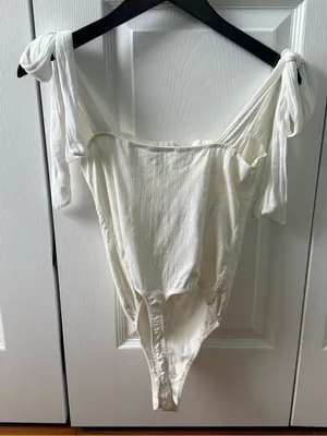 Free People Lola Bodysuit in White thumbnail 3