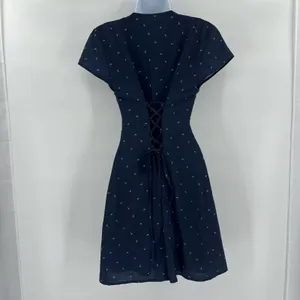 Yacht 21 Lace Up Corset Anchor Dress Sz S Coastal Preppy Nautical Sailor Beach thumbnail 16