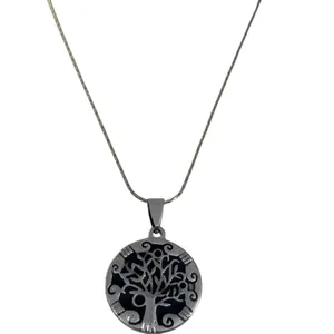 Tree of Life Necklace Silver Pendant Celtic Norse Viking Stainless Steel thumbnail 4