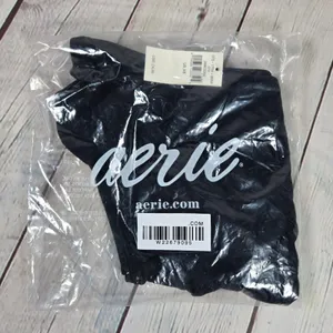 Aerie Black Cheeky Bikini Bottoms High Waisted Swimwear Size XS‎ thumbnail 10