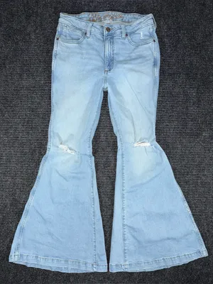 Wrangler Retro High Rise Trumpet Super Flare Bell Bottom Jean 28x30.5 Western thumbnail 1